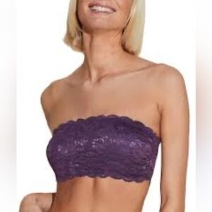 Cosabella purple flirty lace coquette bandeau Medium